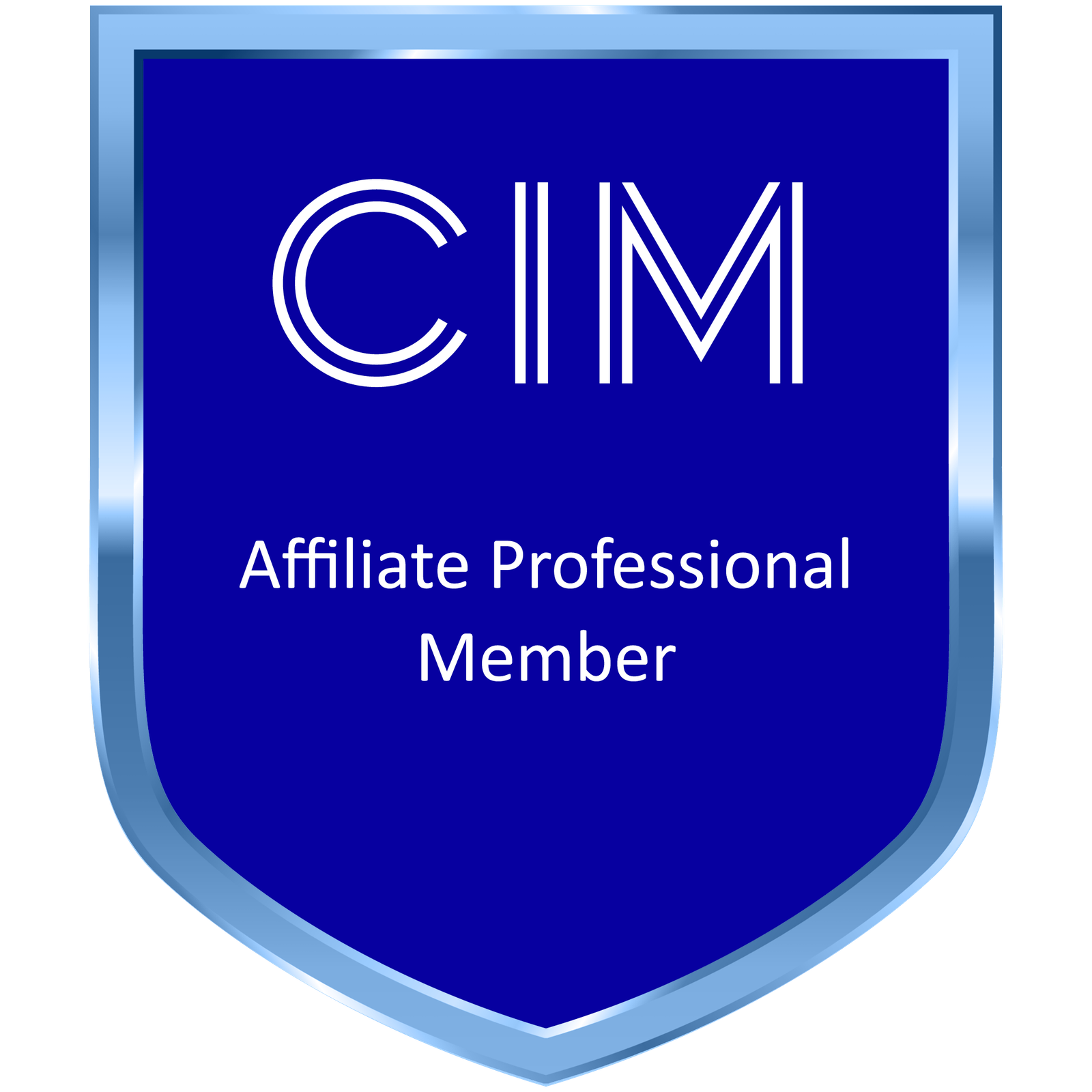 Affiliate Professional member badge from the Chartered Institute of Marketing